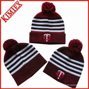 Promotional Acrylic Jacquard Knitted Marled Beanies